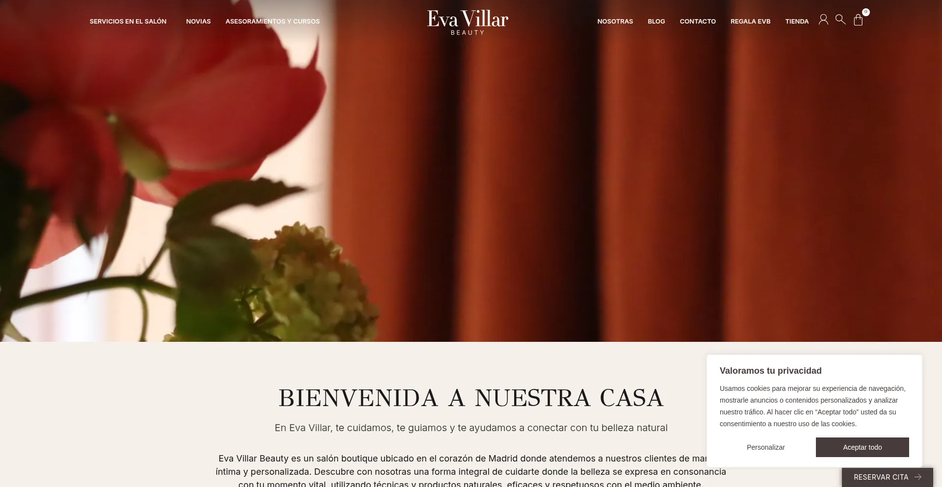 Evavillarbeauty.com Screenshot