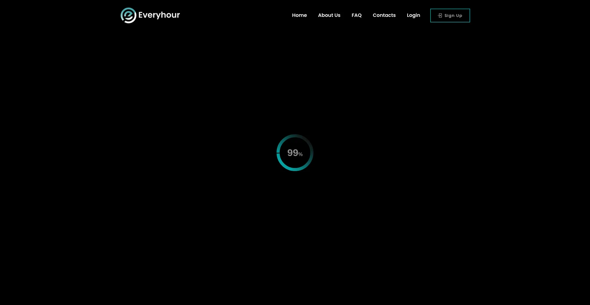 Website screenshot of Everyhour.net