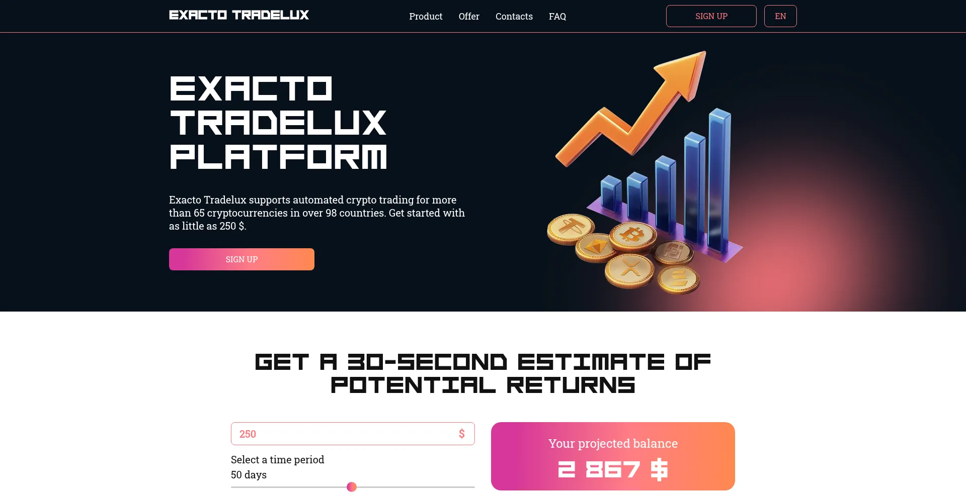 Exacto-tradelux.com é Seguro e Confiável?
