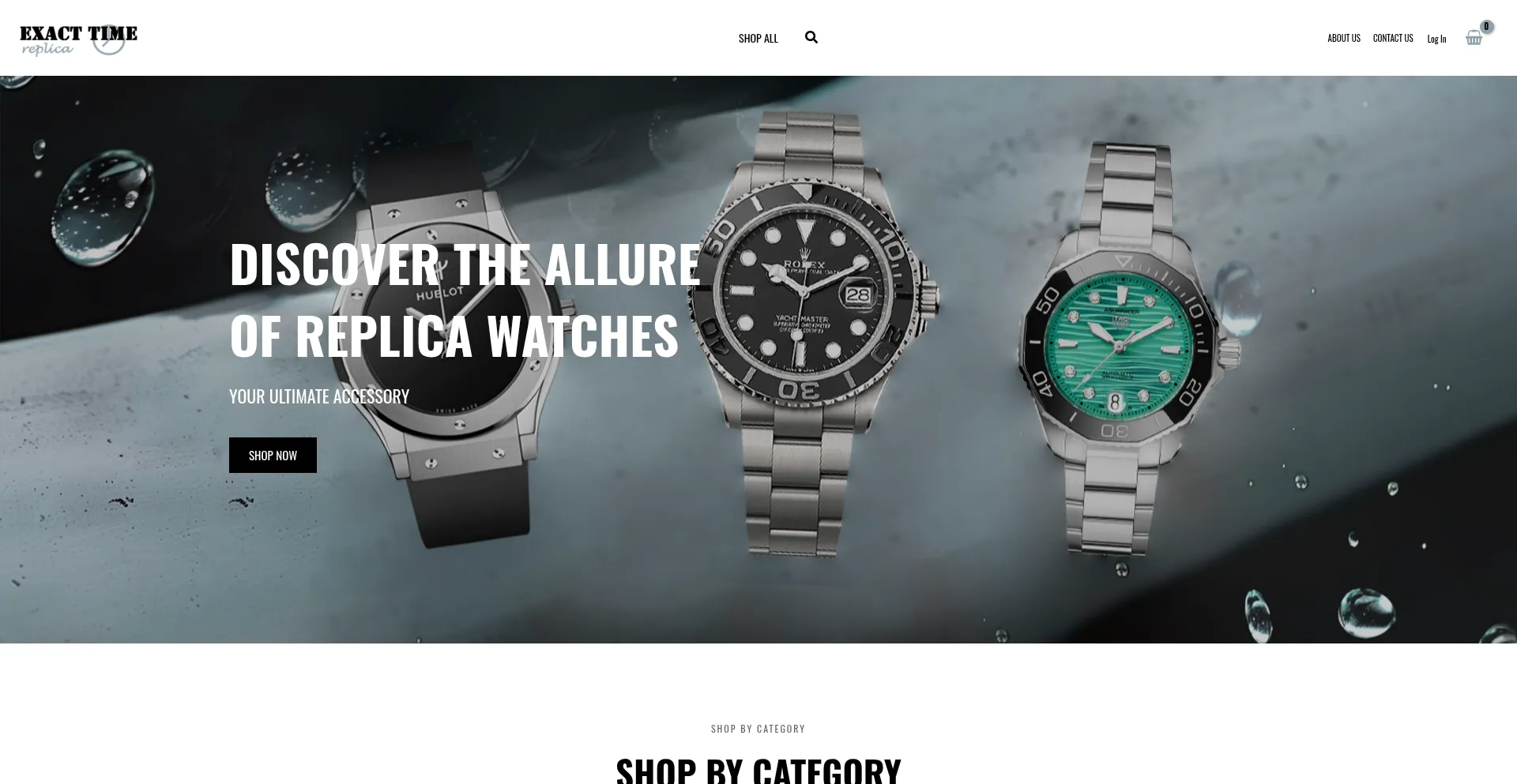 Website screenshot of Exacttimereplica.com