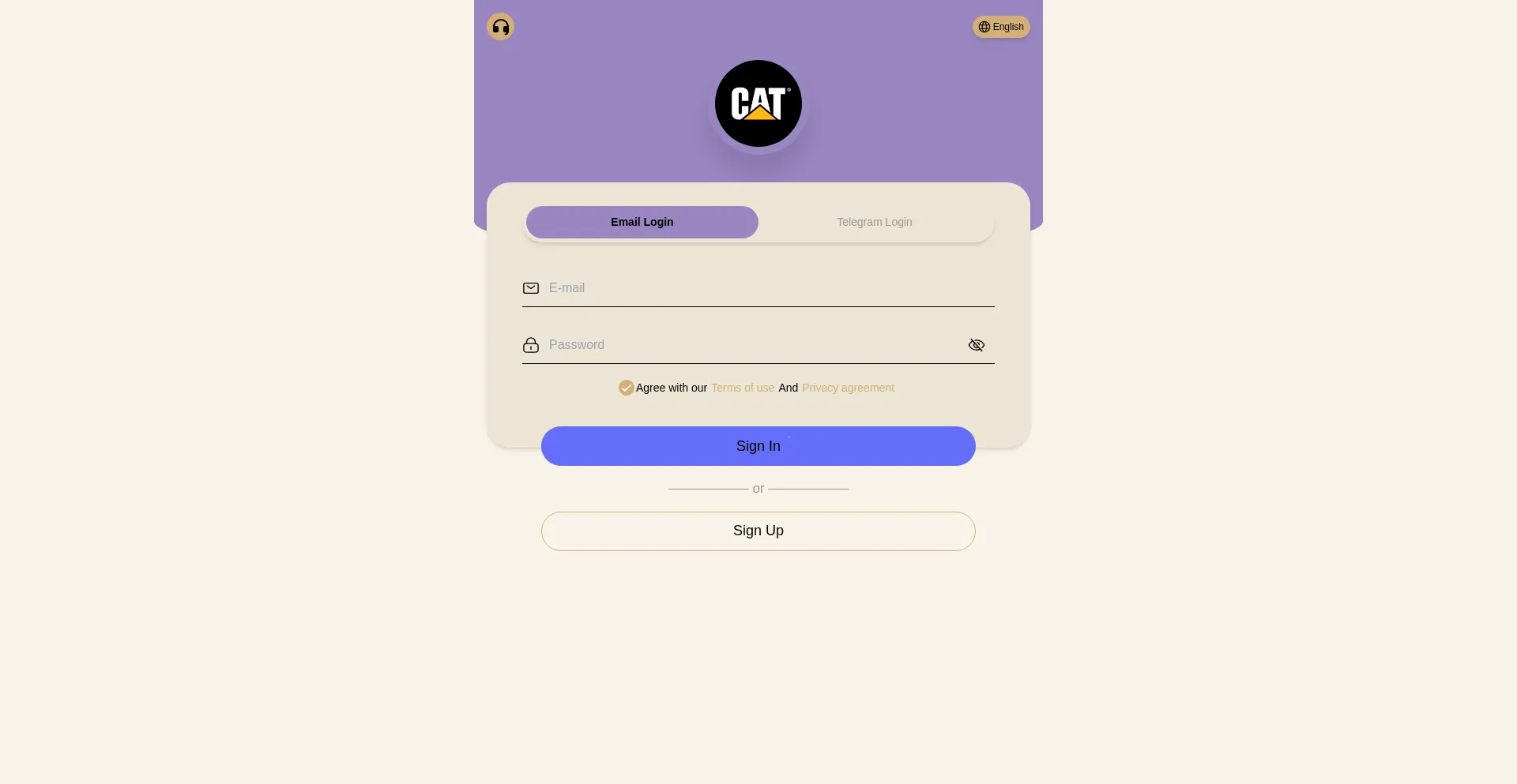 Website screenshot of Excavatorusd.vip