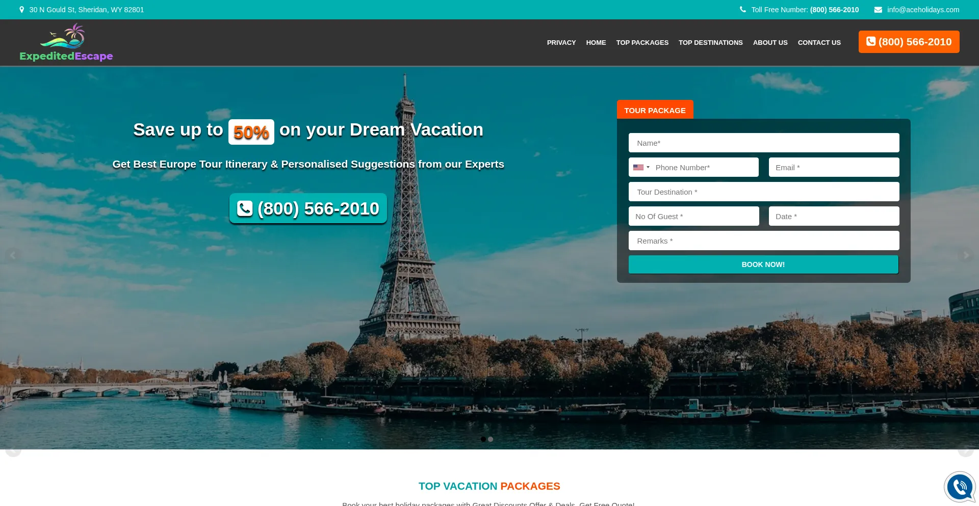 Expeditedescape.com Screenshot