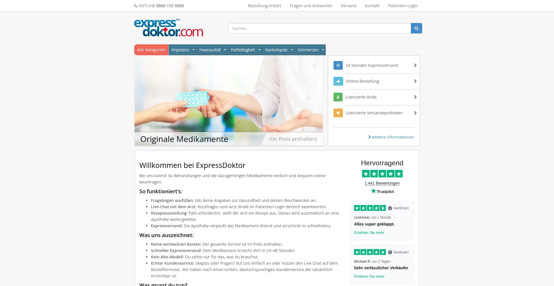 Expressdoktor.com Screenshot