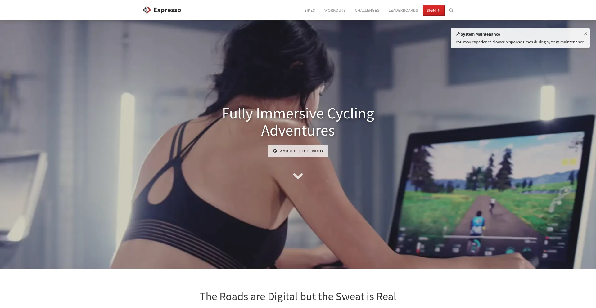 Website screenshot of Expresso.com