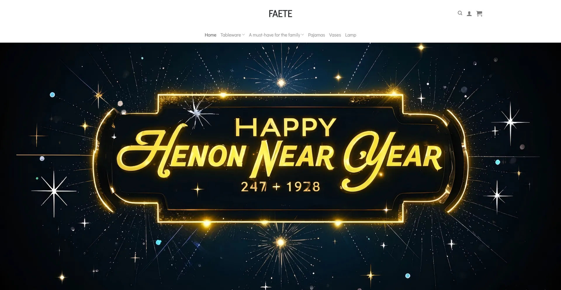 Website screenshot of Faete.shop