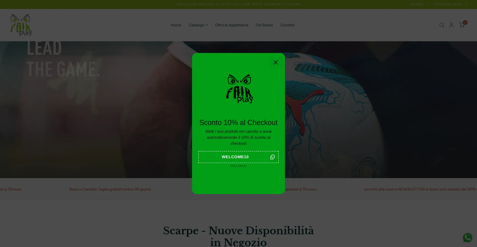 Fairplayshop.it Screenshot