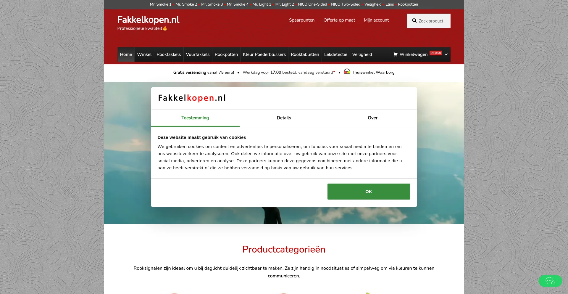 Fakkelkopen.nl Screenshot