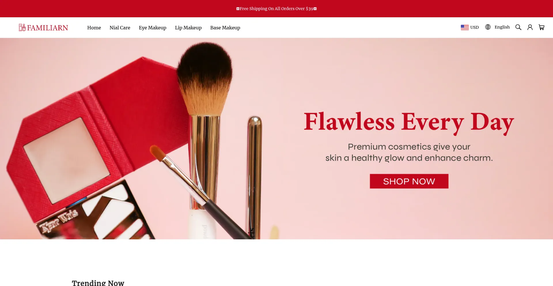 Website screenshot of Familiarn.com
