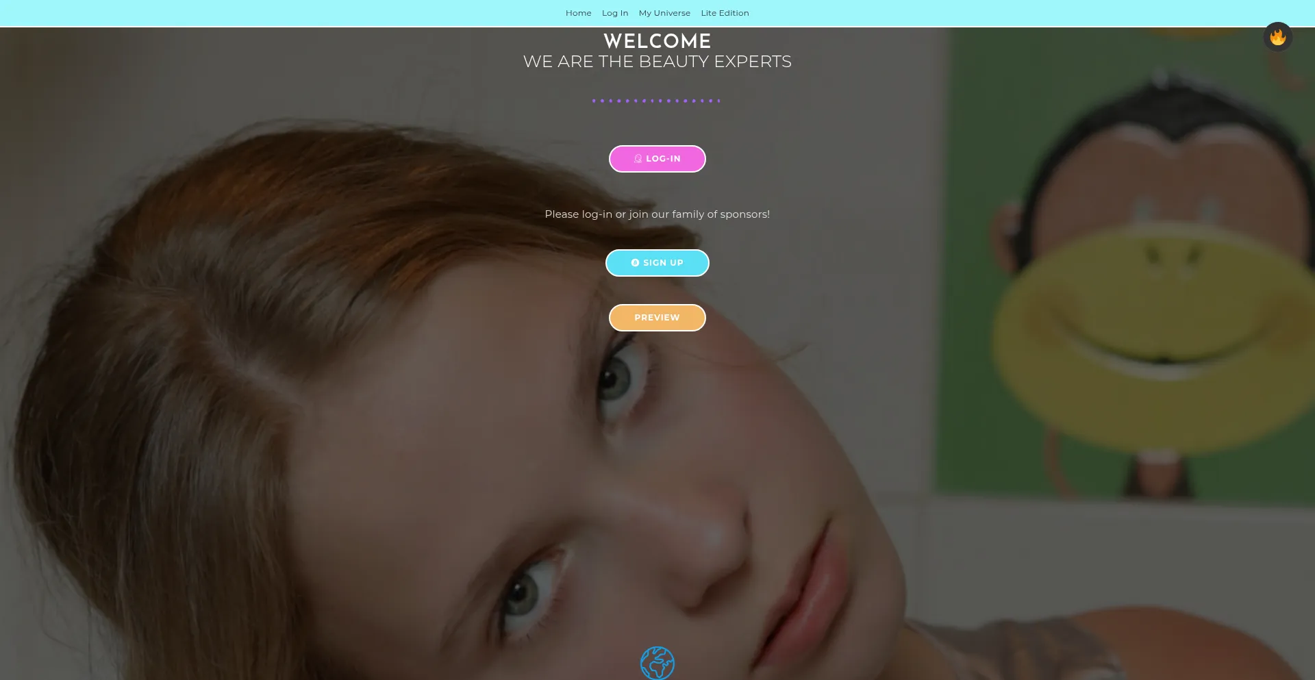 Website screenshot of Fashionlanduniverse.net