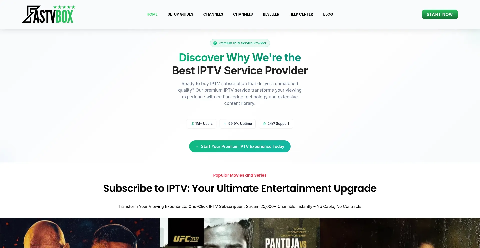Website screenshot of Fastvbox.com