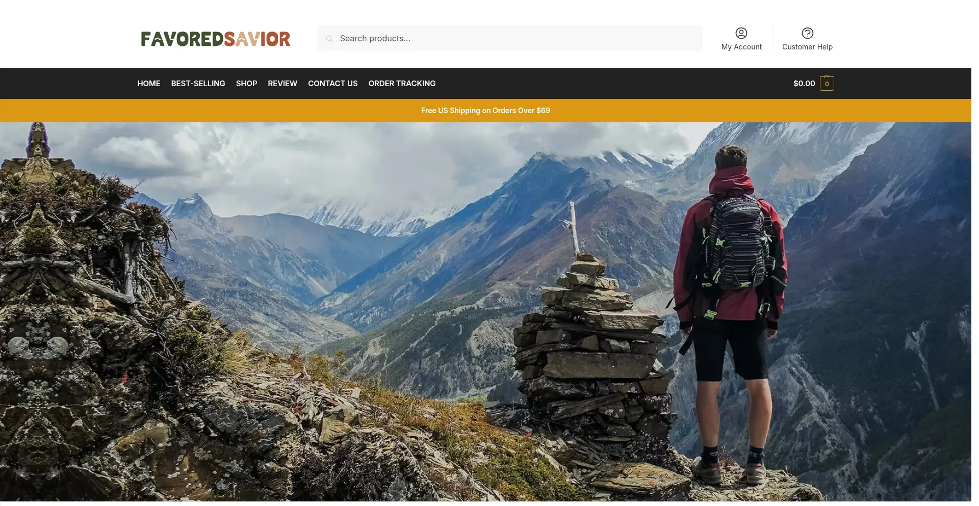 Website screenshot of Favoredsavior.com