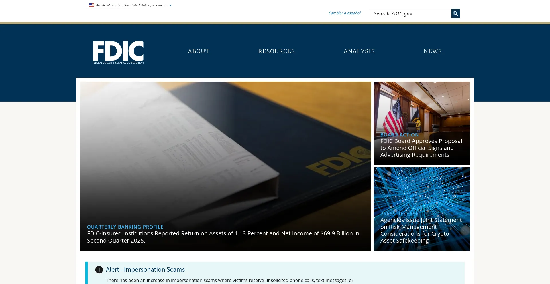 Fdic.gov é Seguro e Confiável?