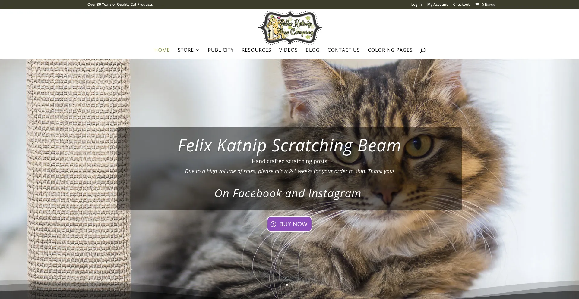 Website screenshot of Felixtreecompany.com