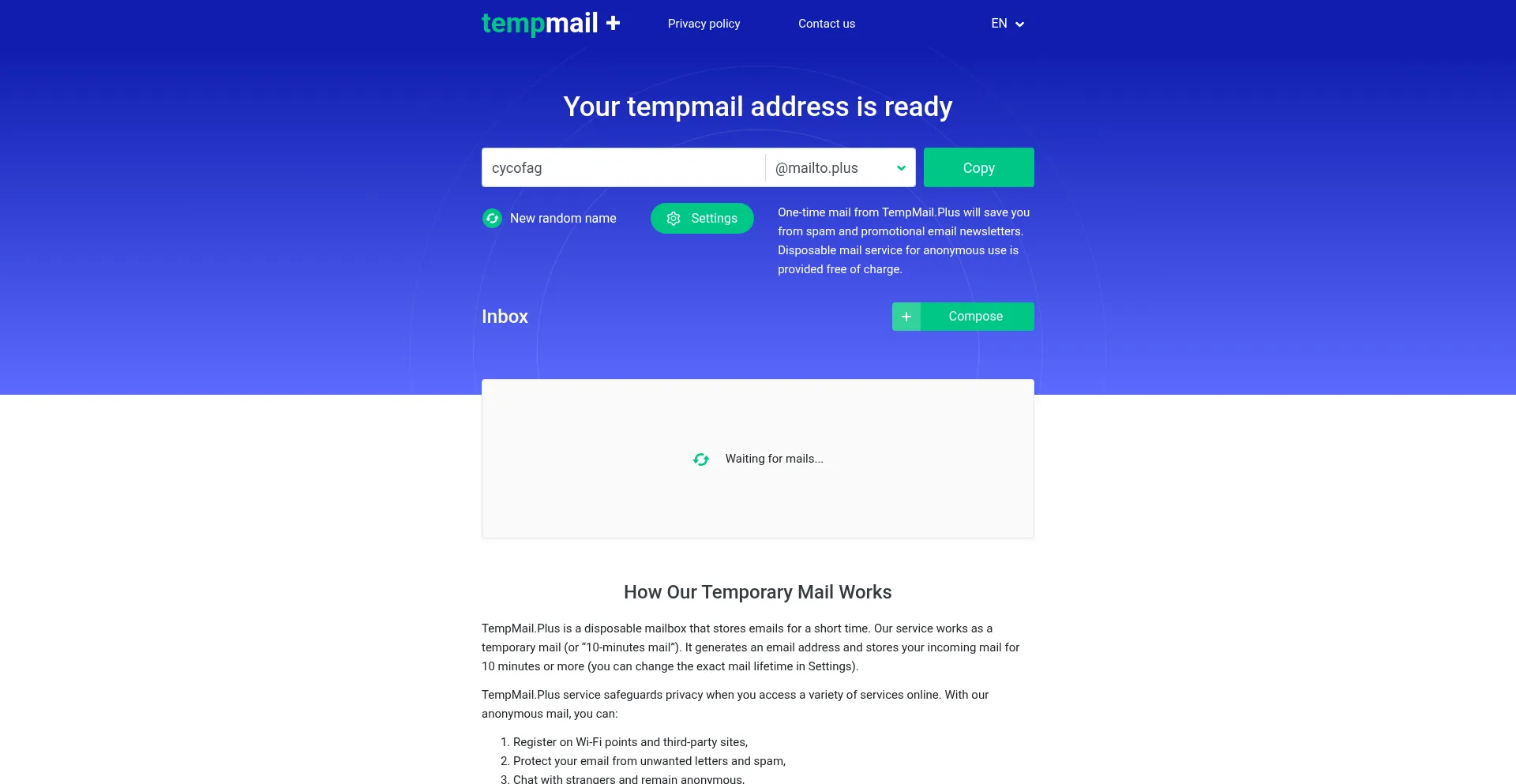 Website screenshot of Fextemp.com
