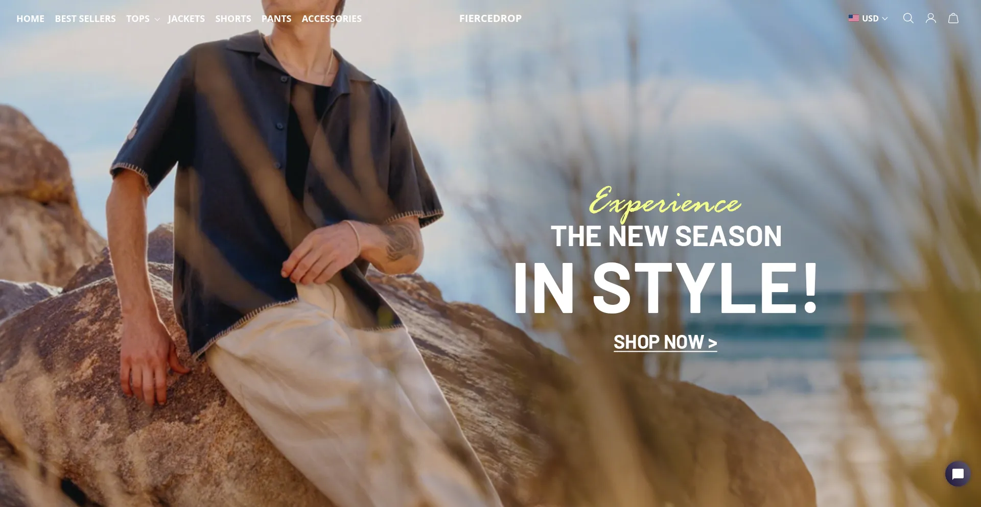 Website screenshot of Fiercedrop.com