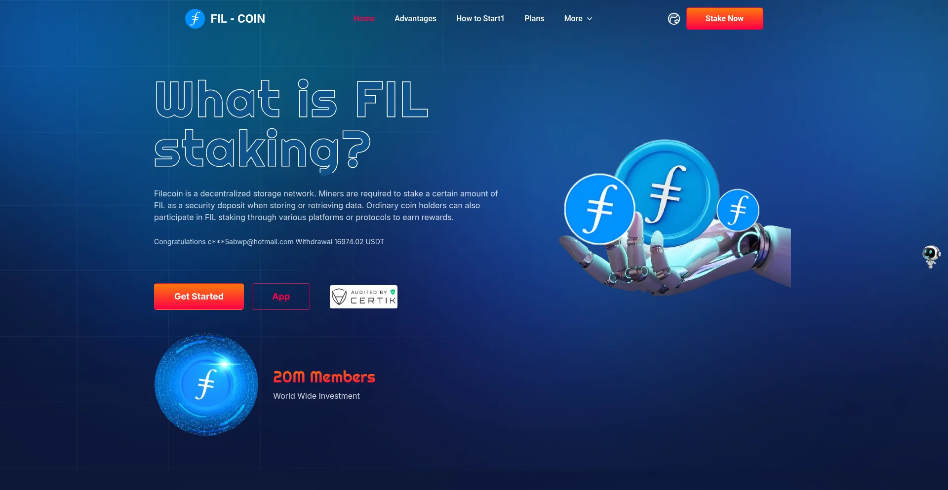 Fil-coin.org Screenshot