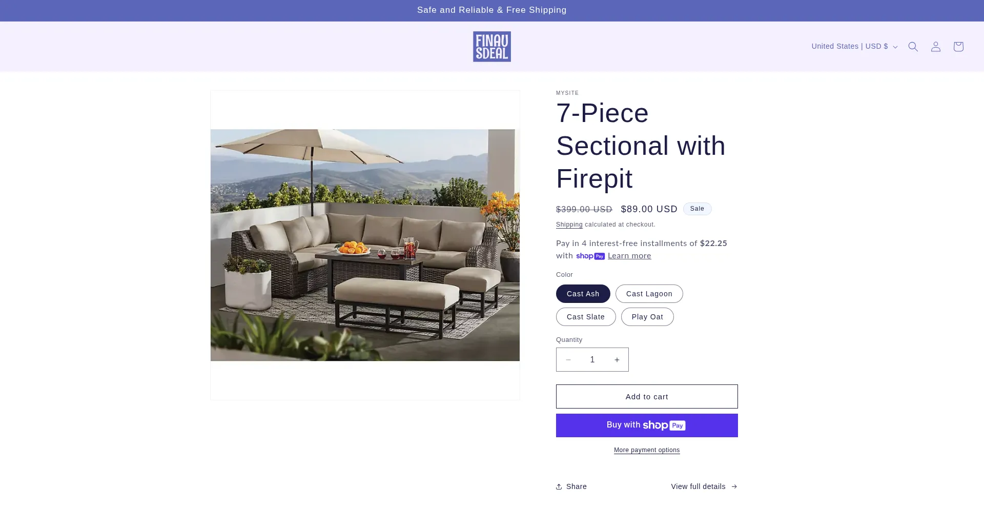 Website screenshot of Finausdeal.cfd