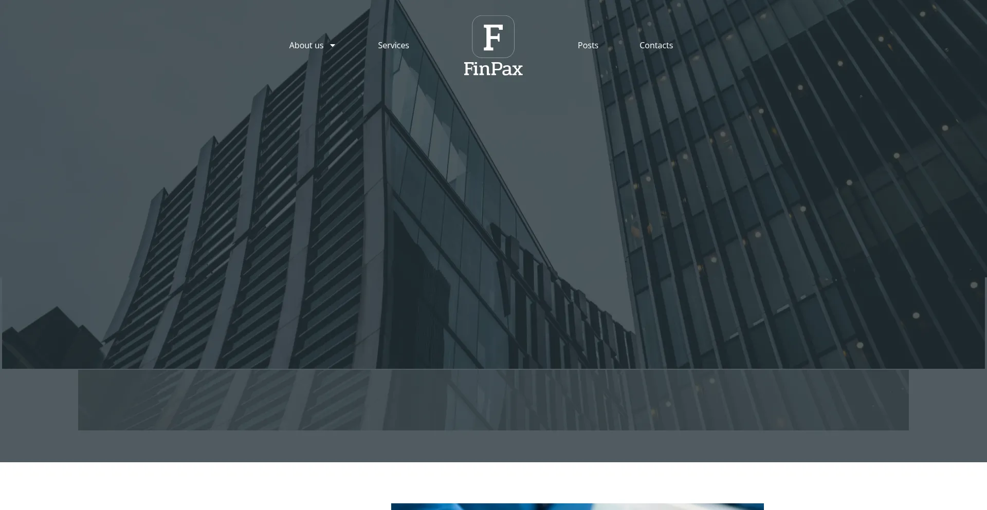Website screenshot of Finpax.com