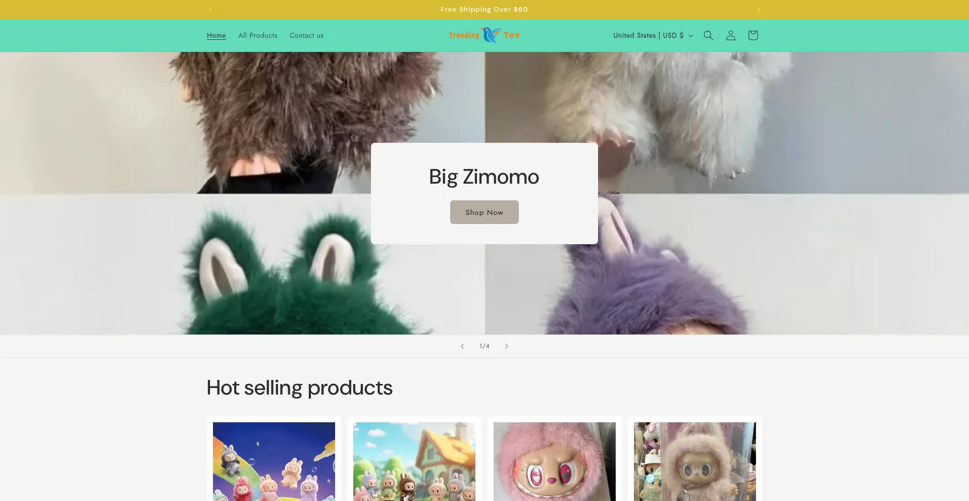 Website screenshot of Firetoyz.com