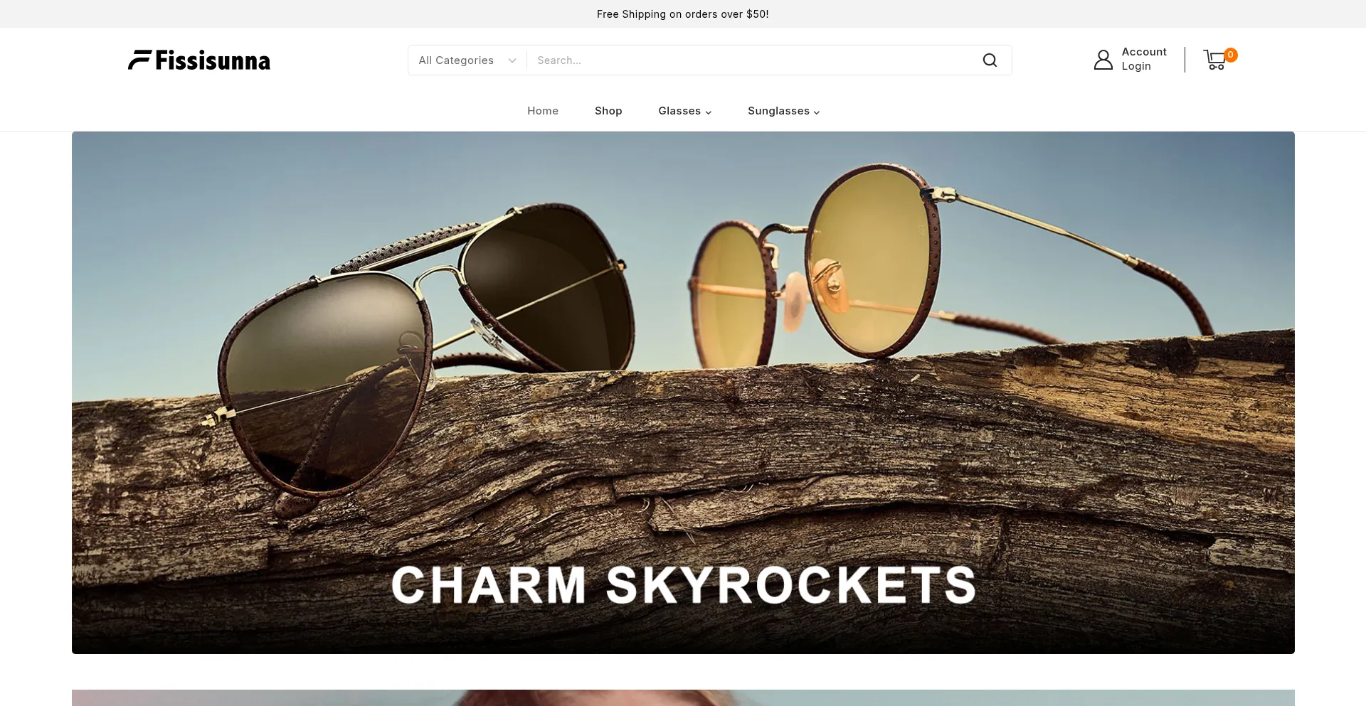 Website screenshot of Fissisunna.com