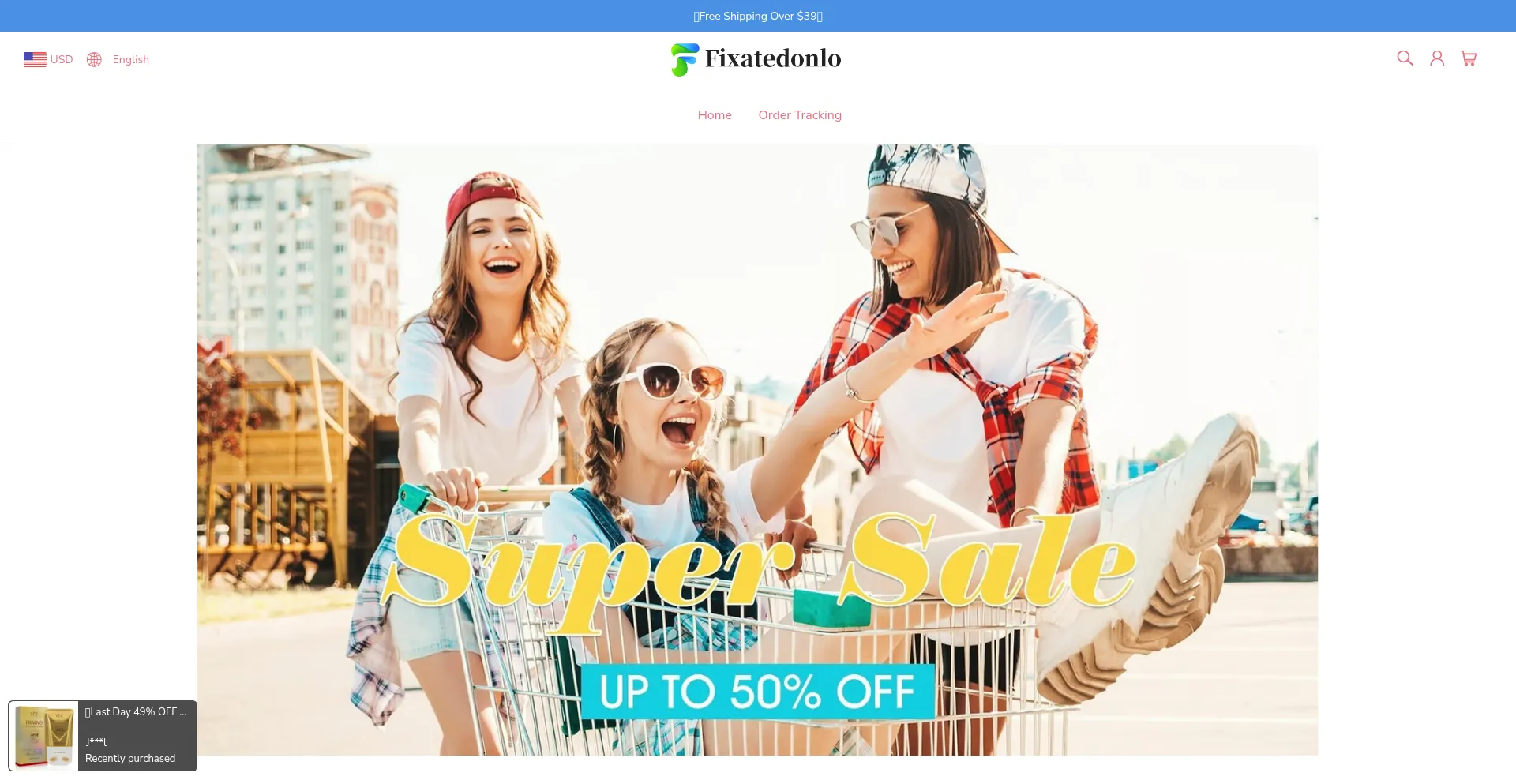 Website screenshot of Fixatedonlo.com