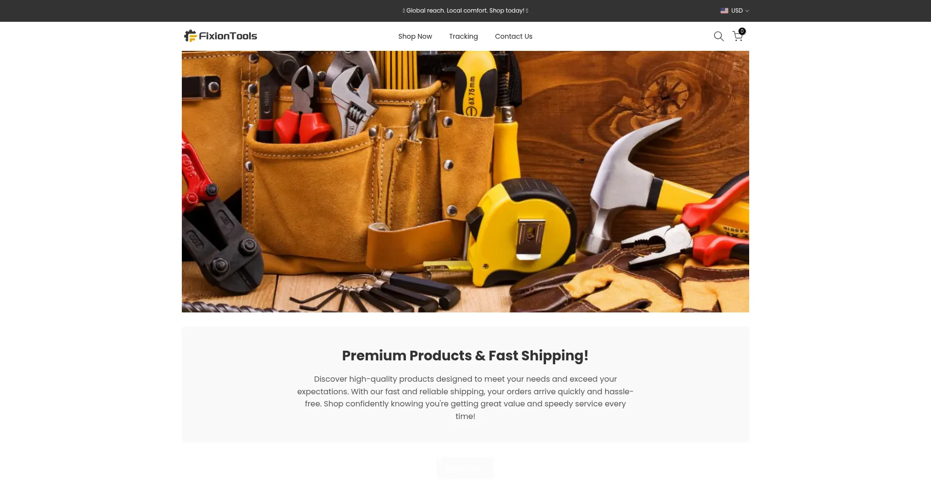 Website screenshot of Fixiontools.com