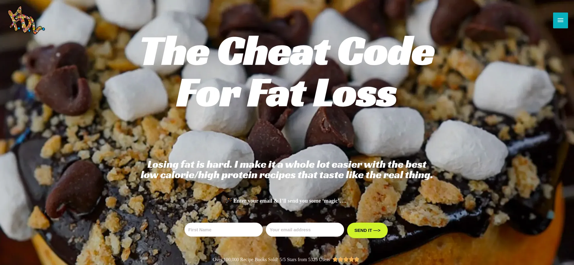 Website screenshot of Flexibledietinglifestyle.com