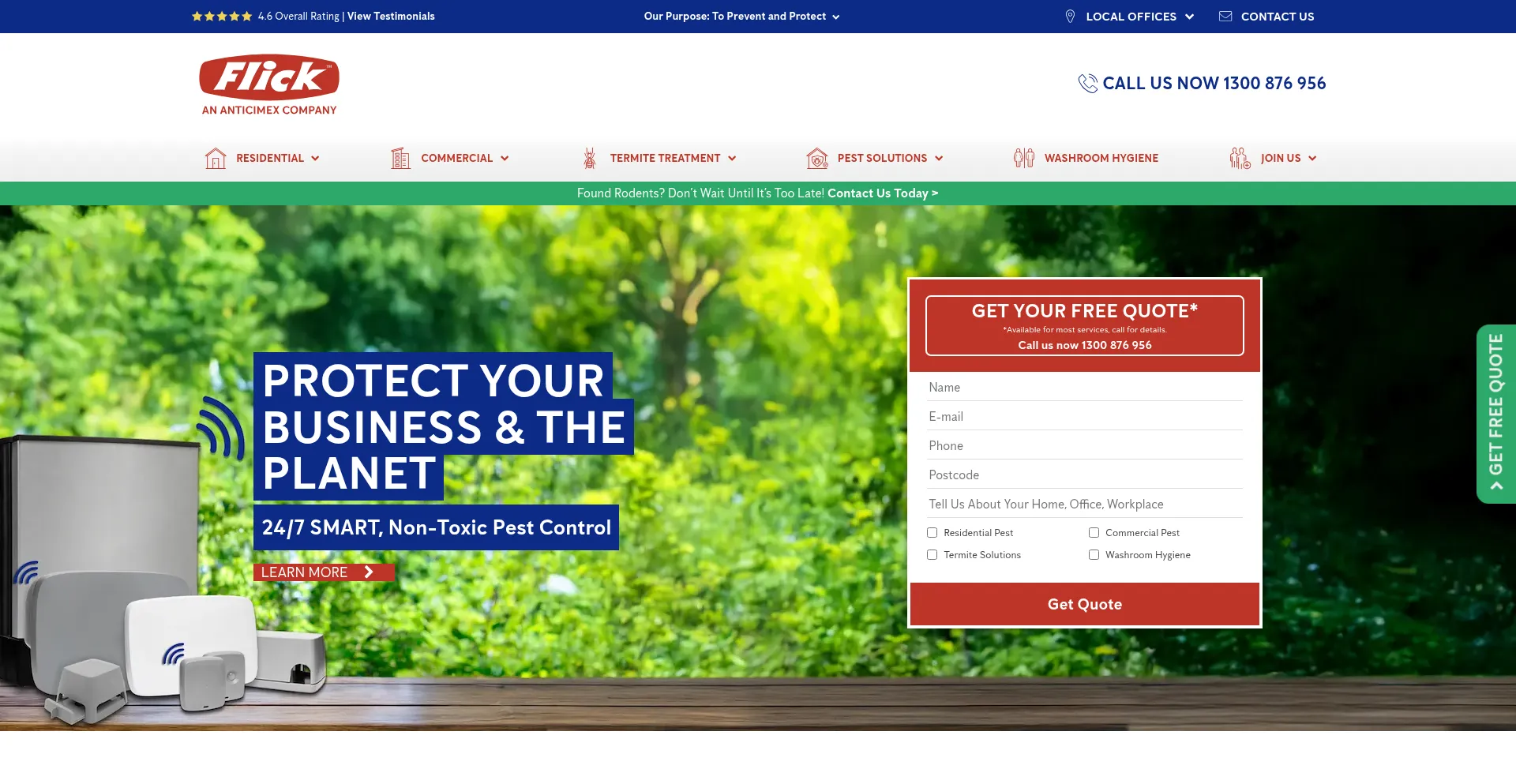 Flick-anticimex.com.au Screenshot