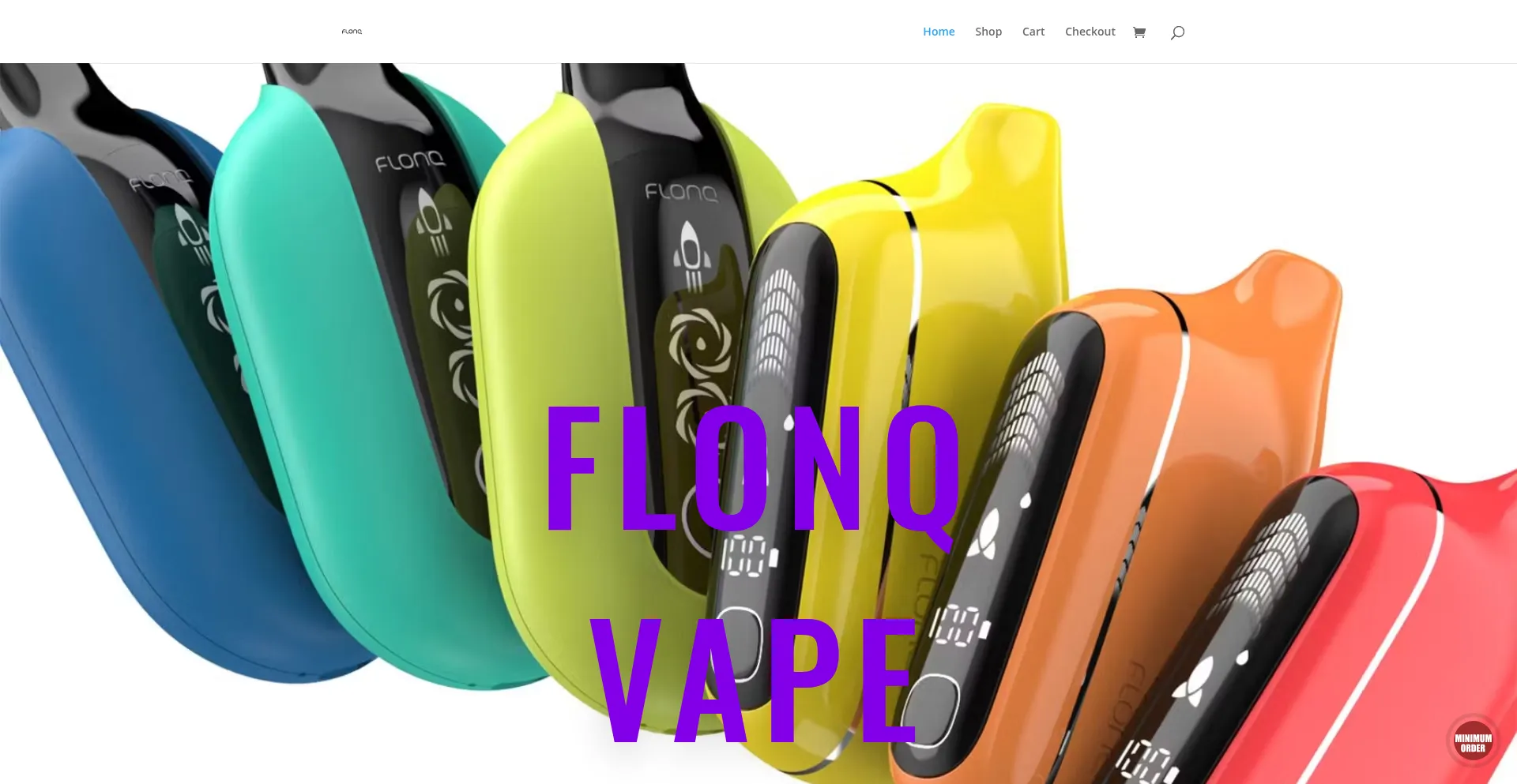 Website screenshot of Flonqvapes.com