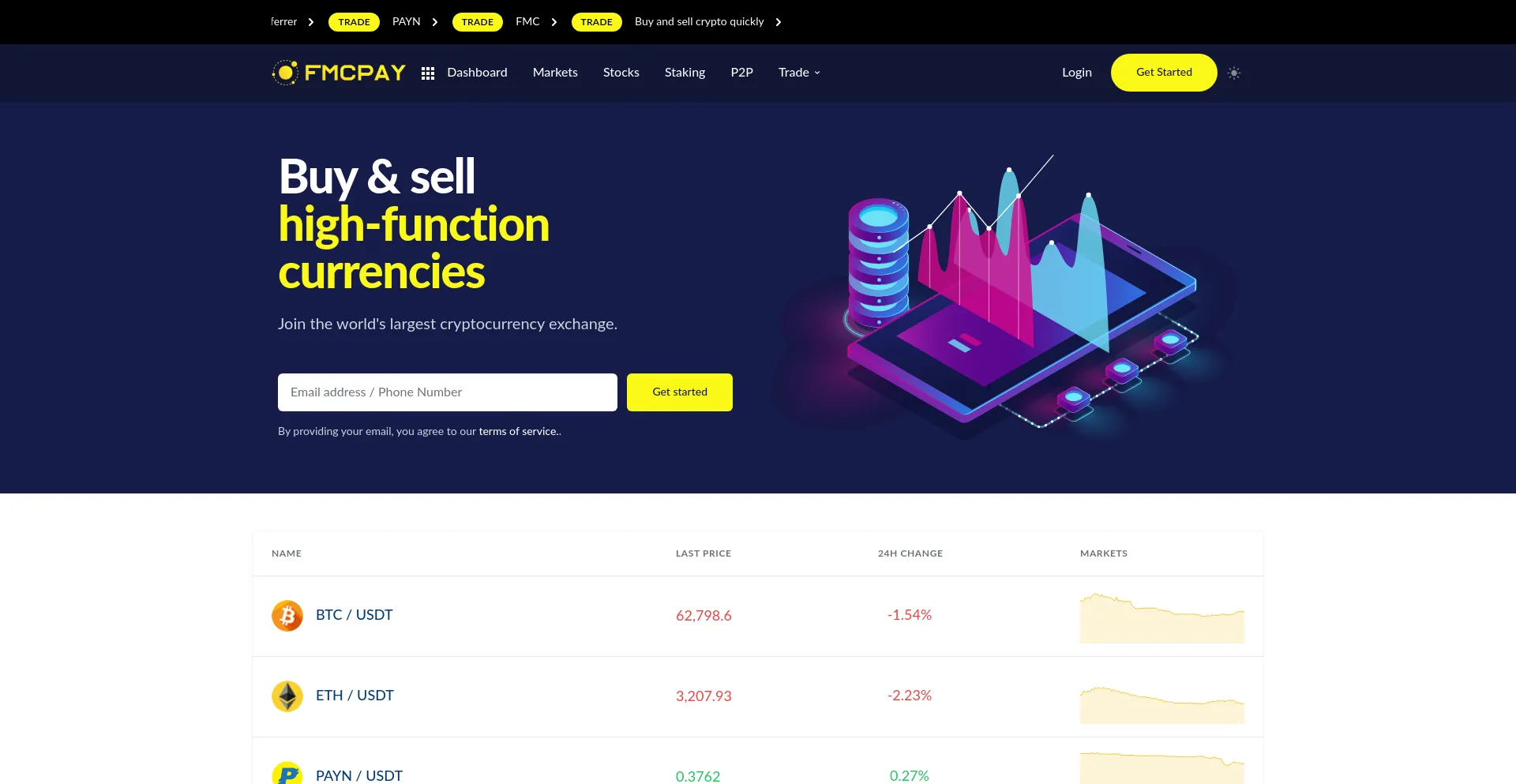 Website screenshot of Fmcpay.com