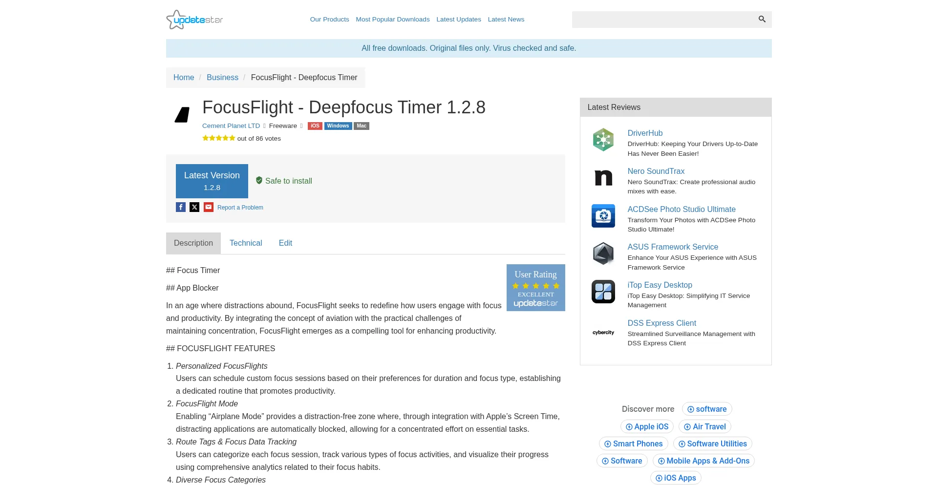 Focusflight-deepfocus-timer.updatestar.com
