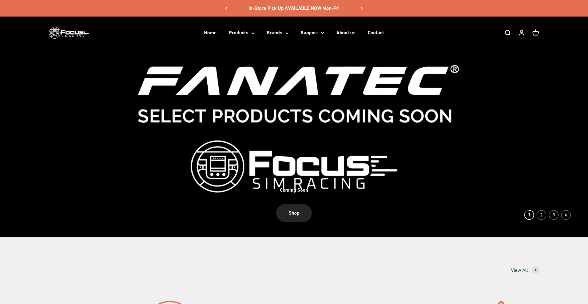 Website screenshot of Focussimracing.com
