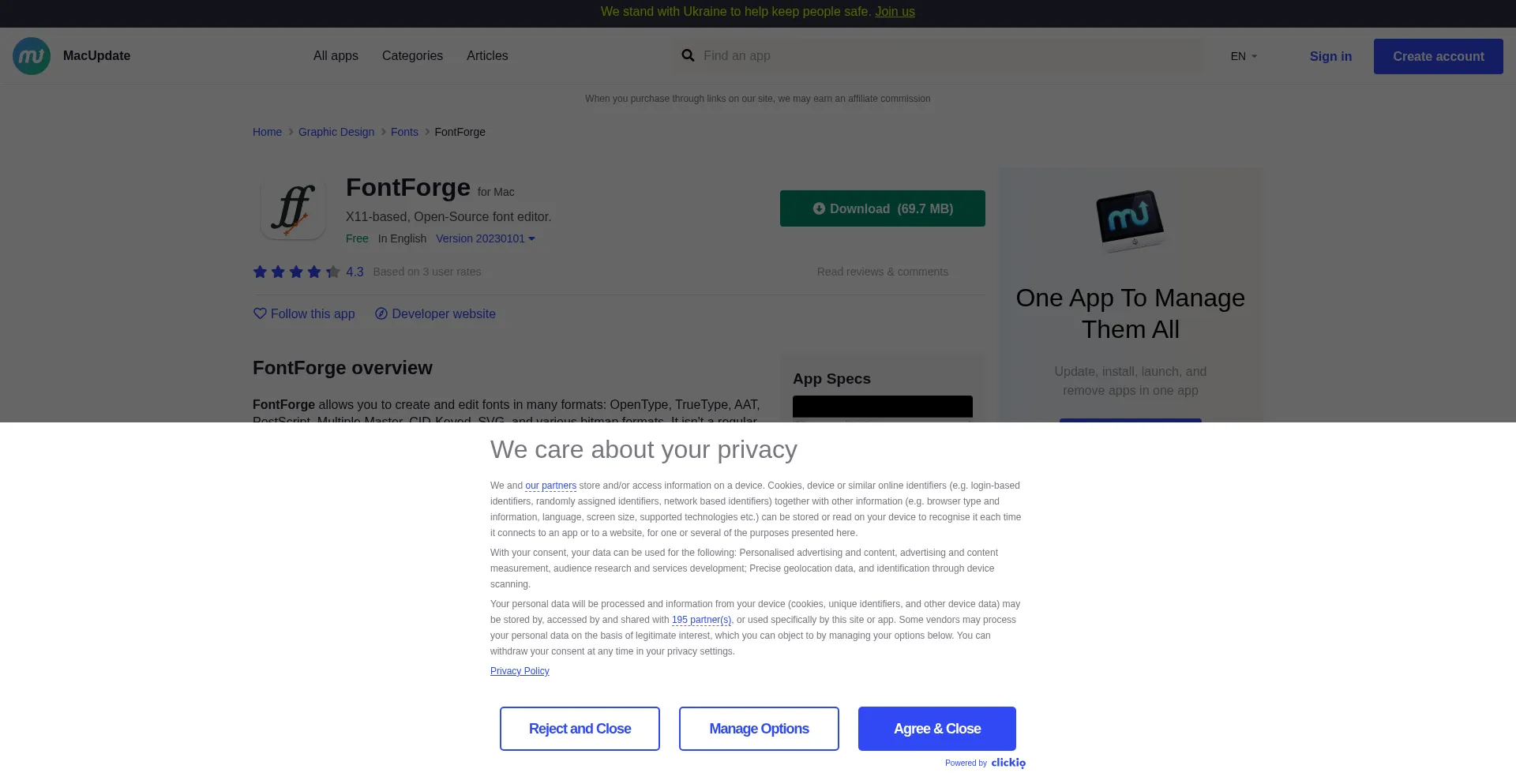 Fontforge.macupdate.com