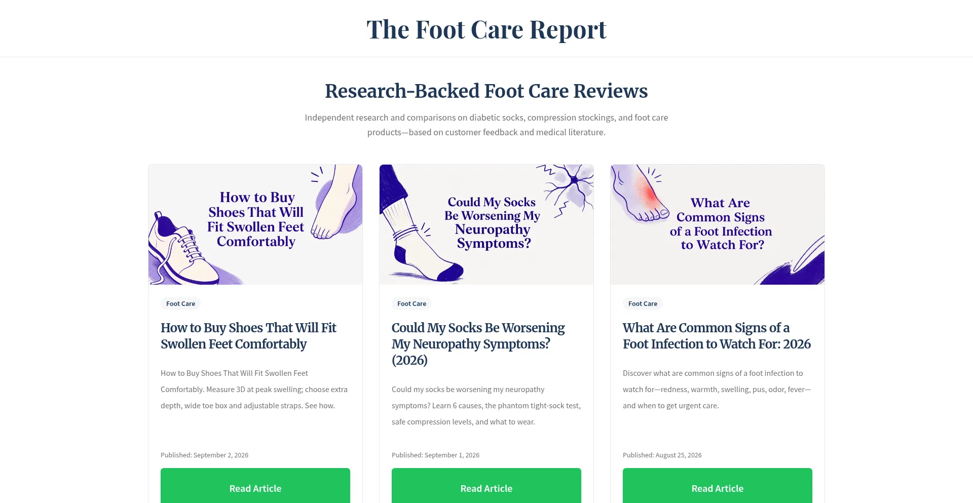 Footcarereport.com