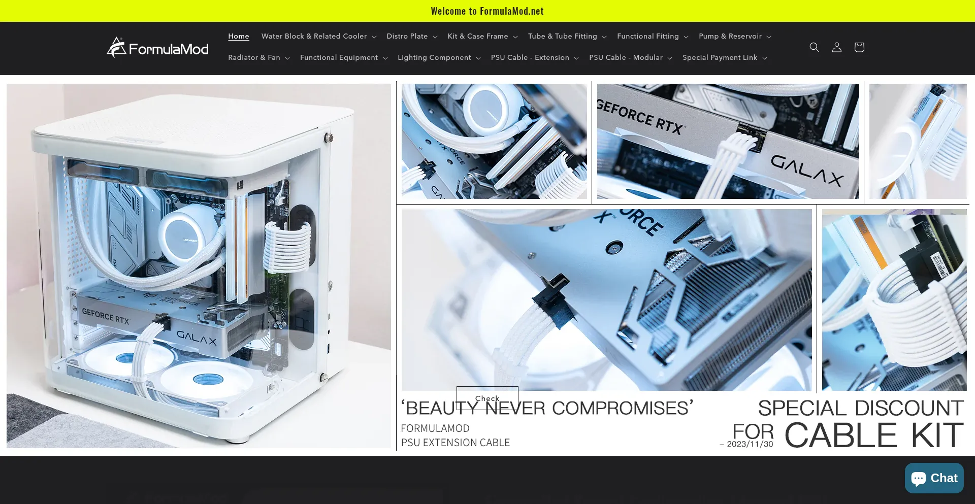 Website screenshot of Formulamod.net