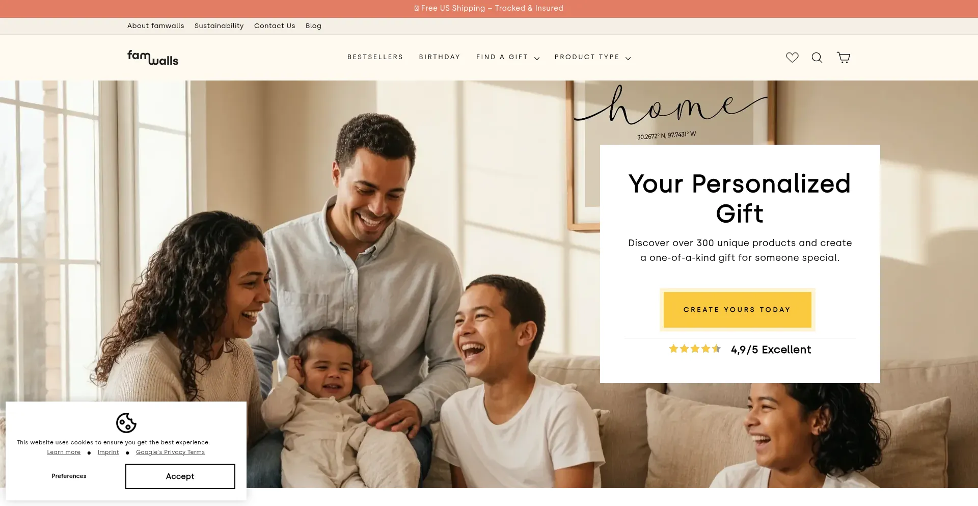 Fr.famwalls.com Screenshot