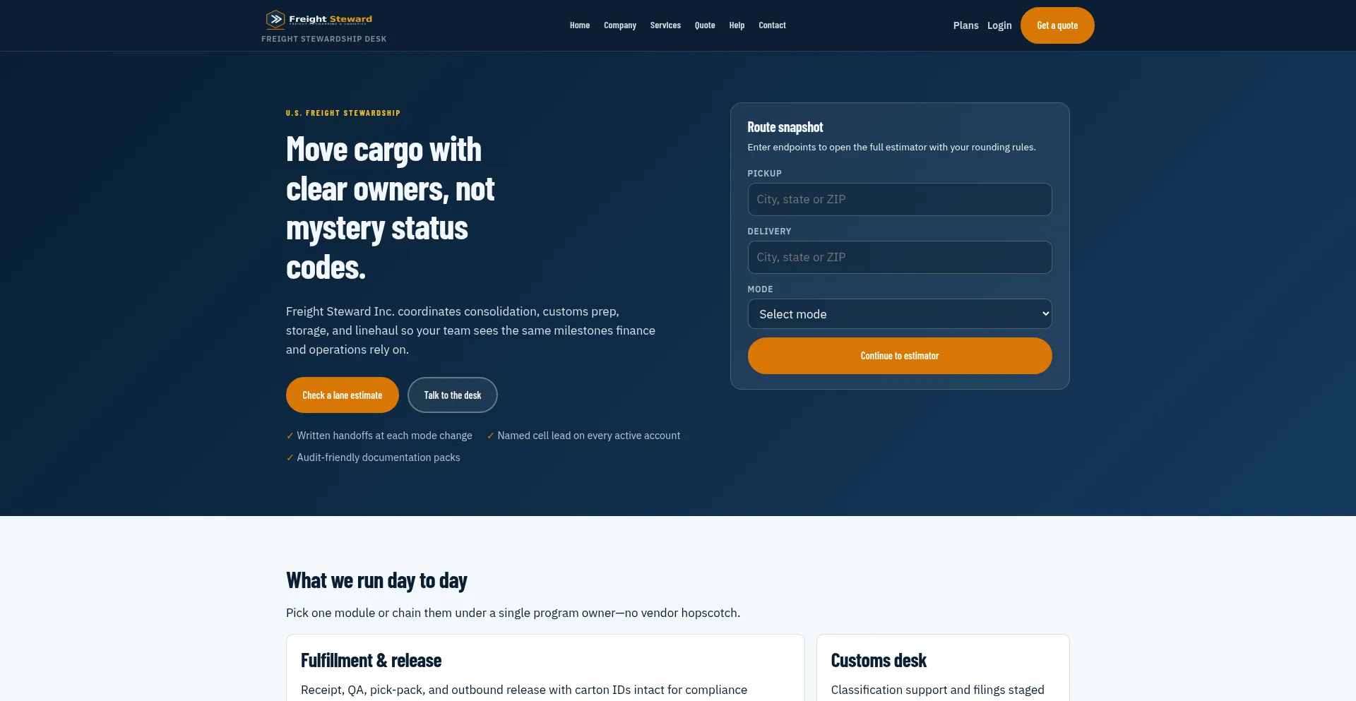 Freightsteward.com