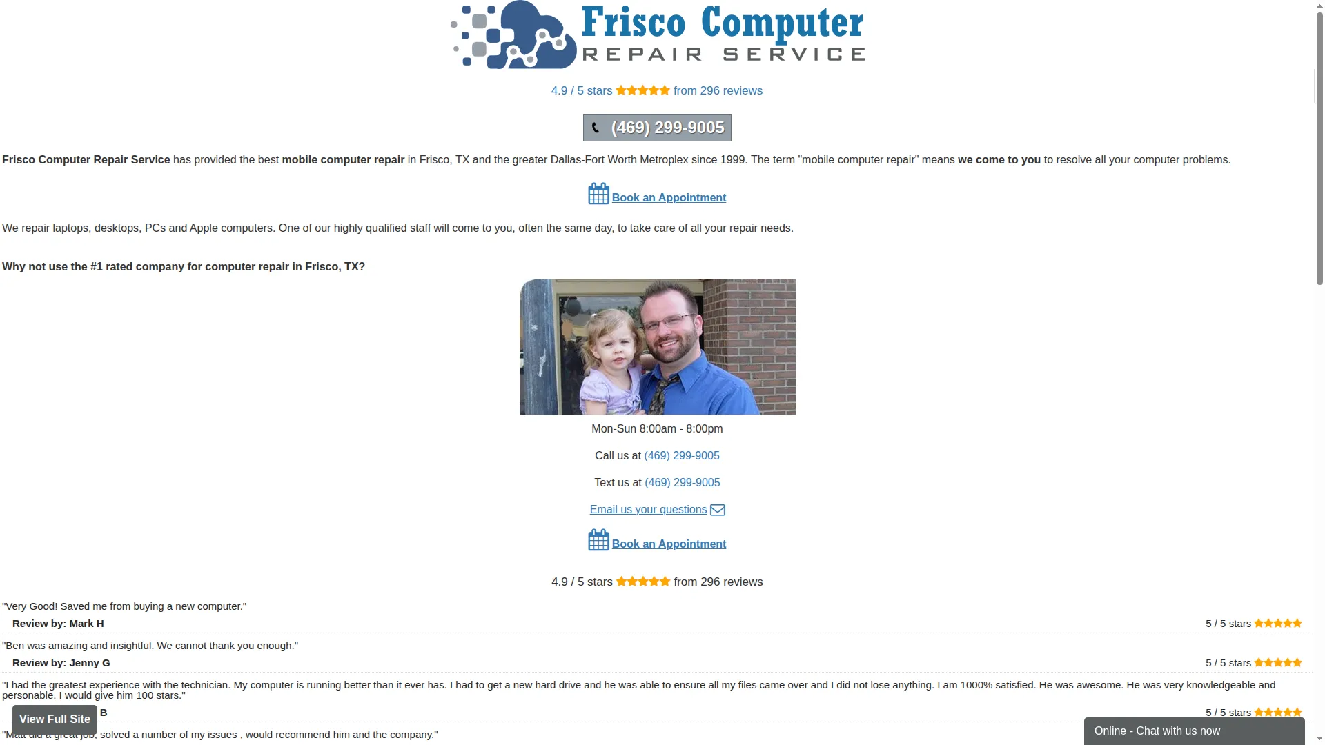 Friscocomputerrepairservice.com