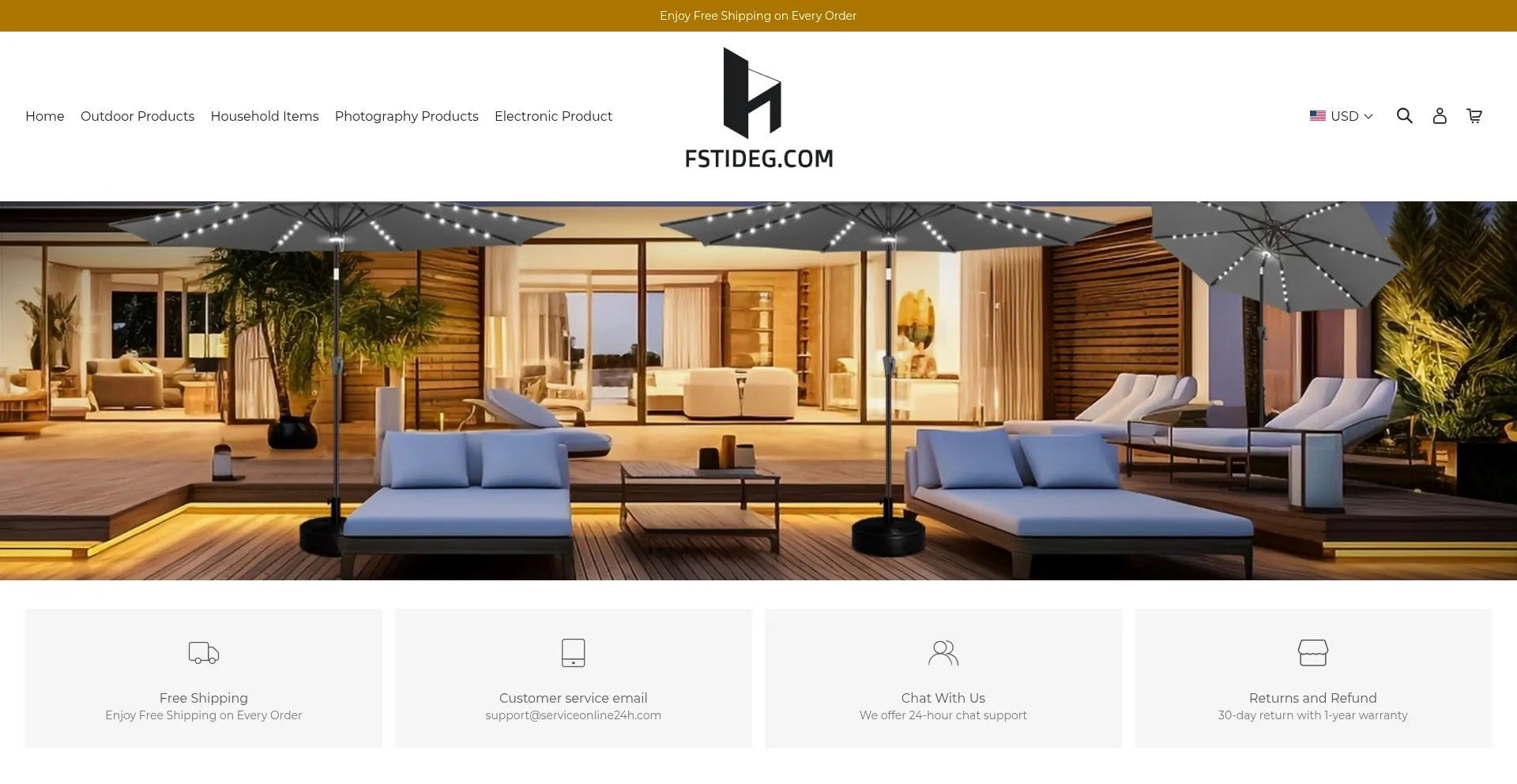 Website screenshot of Fstideg.com