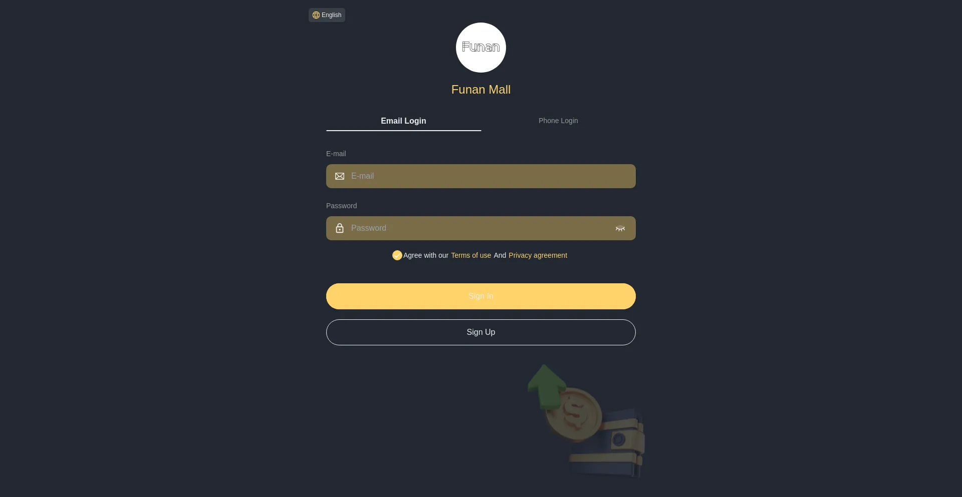 Website screenshot of Funanvip.com