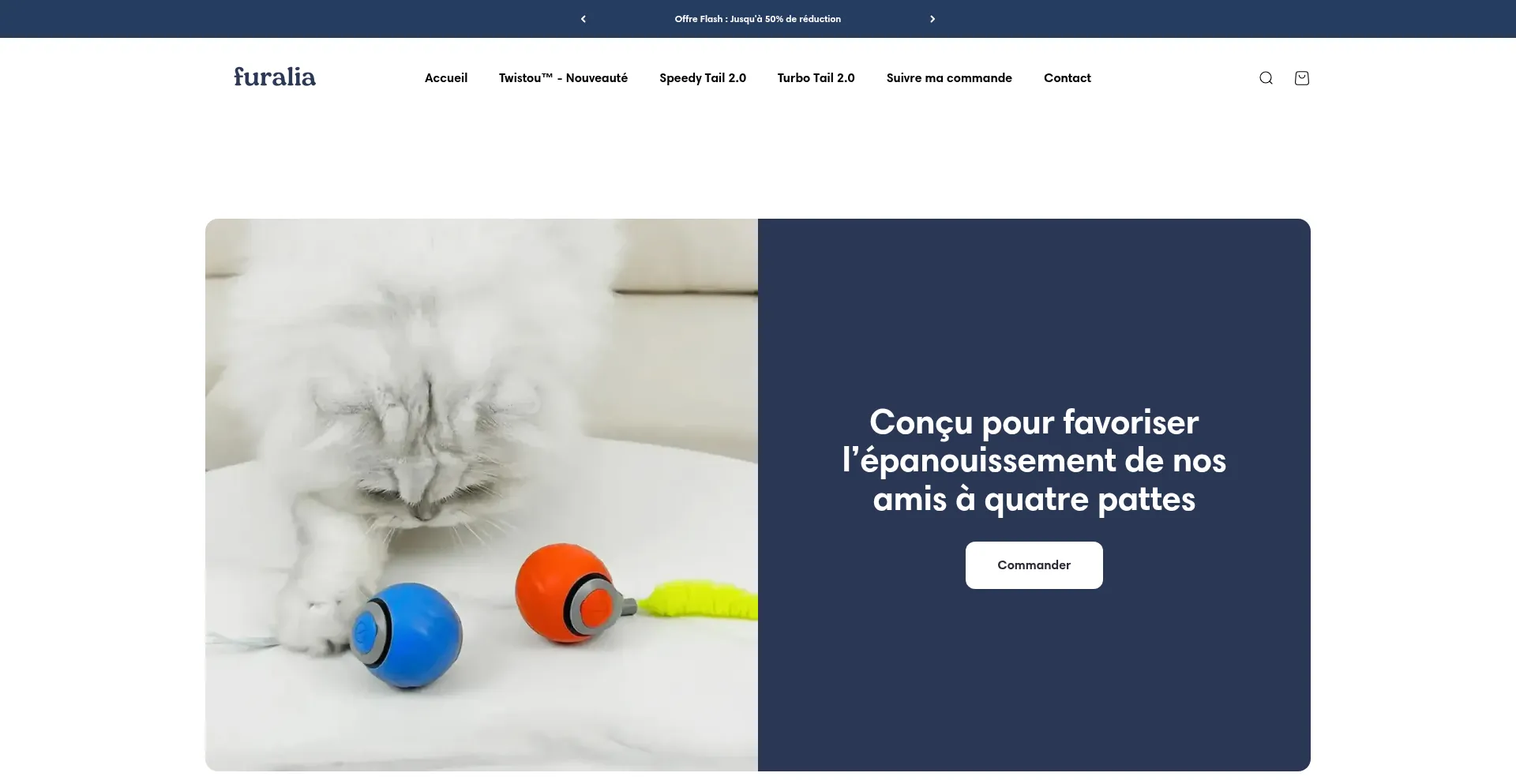 Website screenshot of Furalia.com