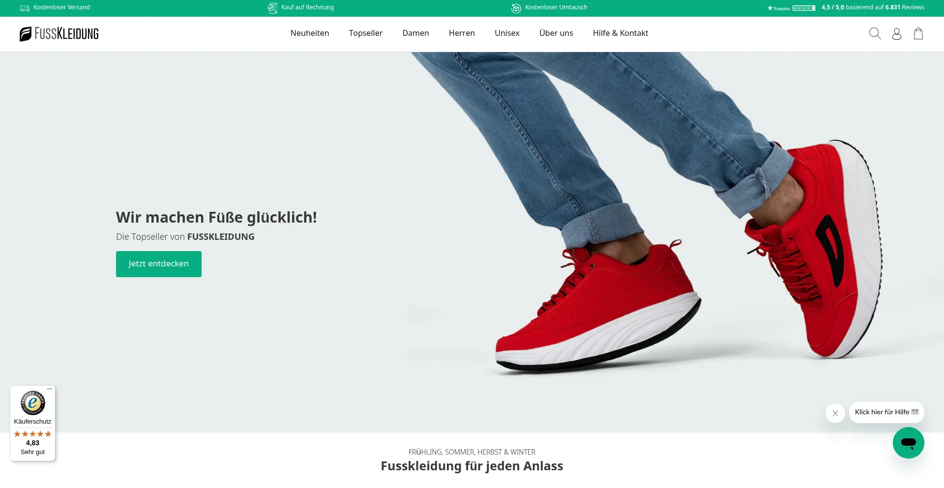 Fusskleidung.de é Seguro e Confiável?