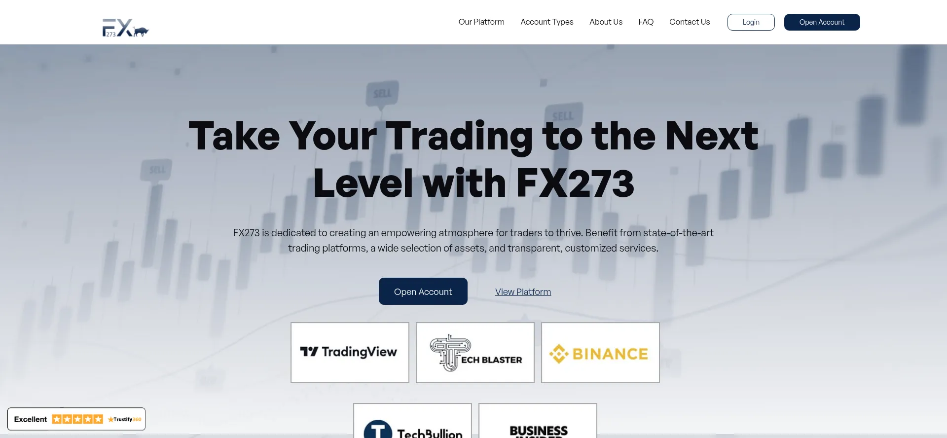 Website screenshot of Fx273.com