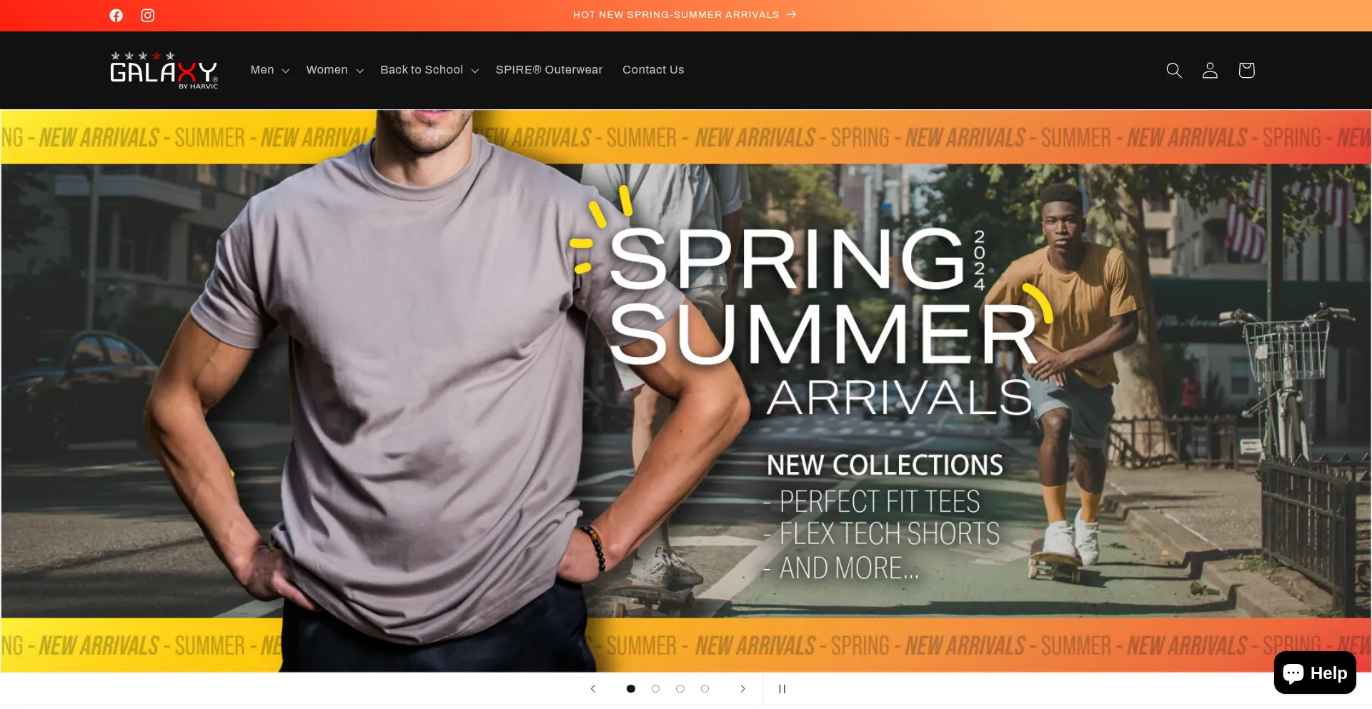 Website screenshot of Galaxybyharvic.com
