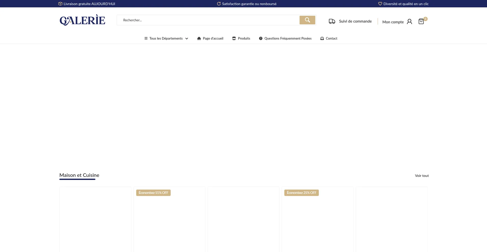 Website screenshot of Galerieofficiel.com