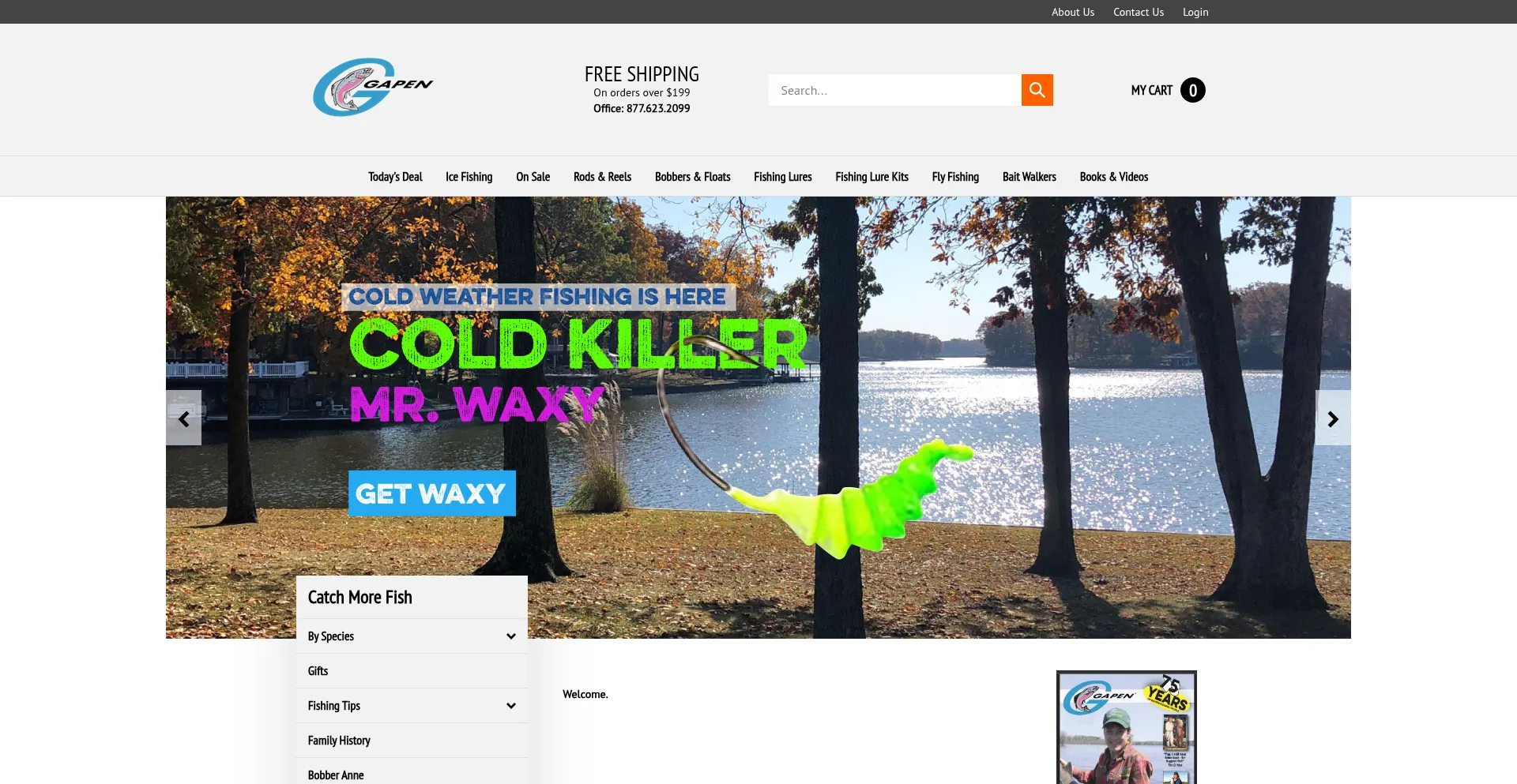 Website screenshot of Gapen.com