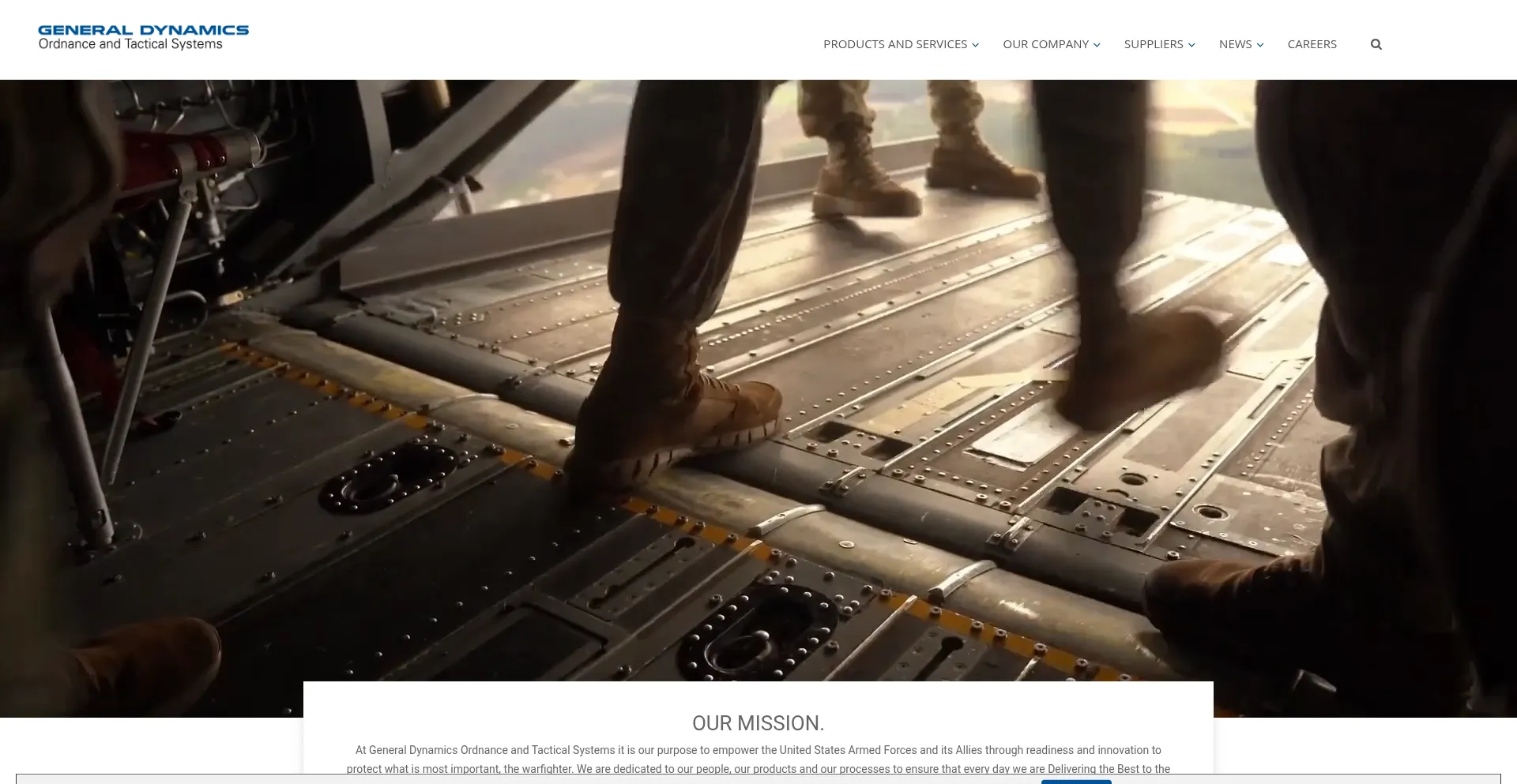 Website screenshot of Gd-ots.com