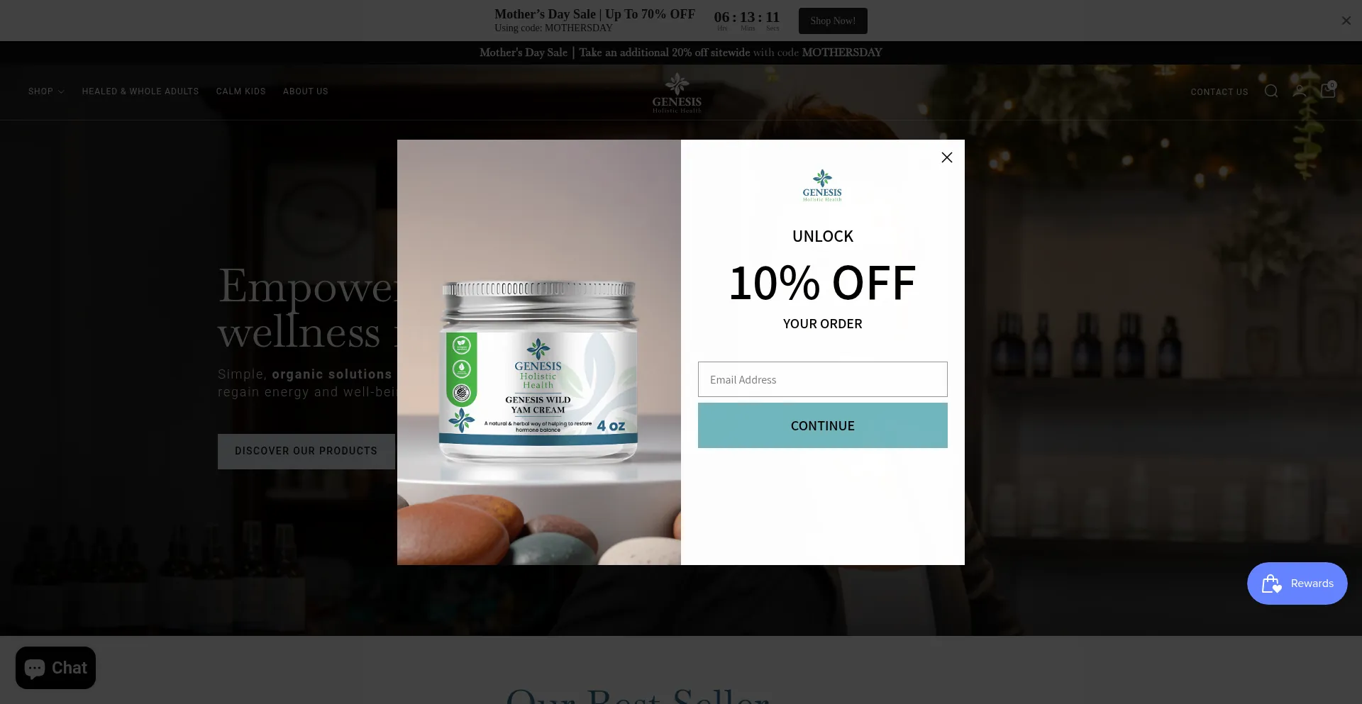 Website screenshot of Genesisholistichealth.net