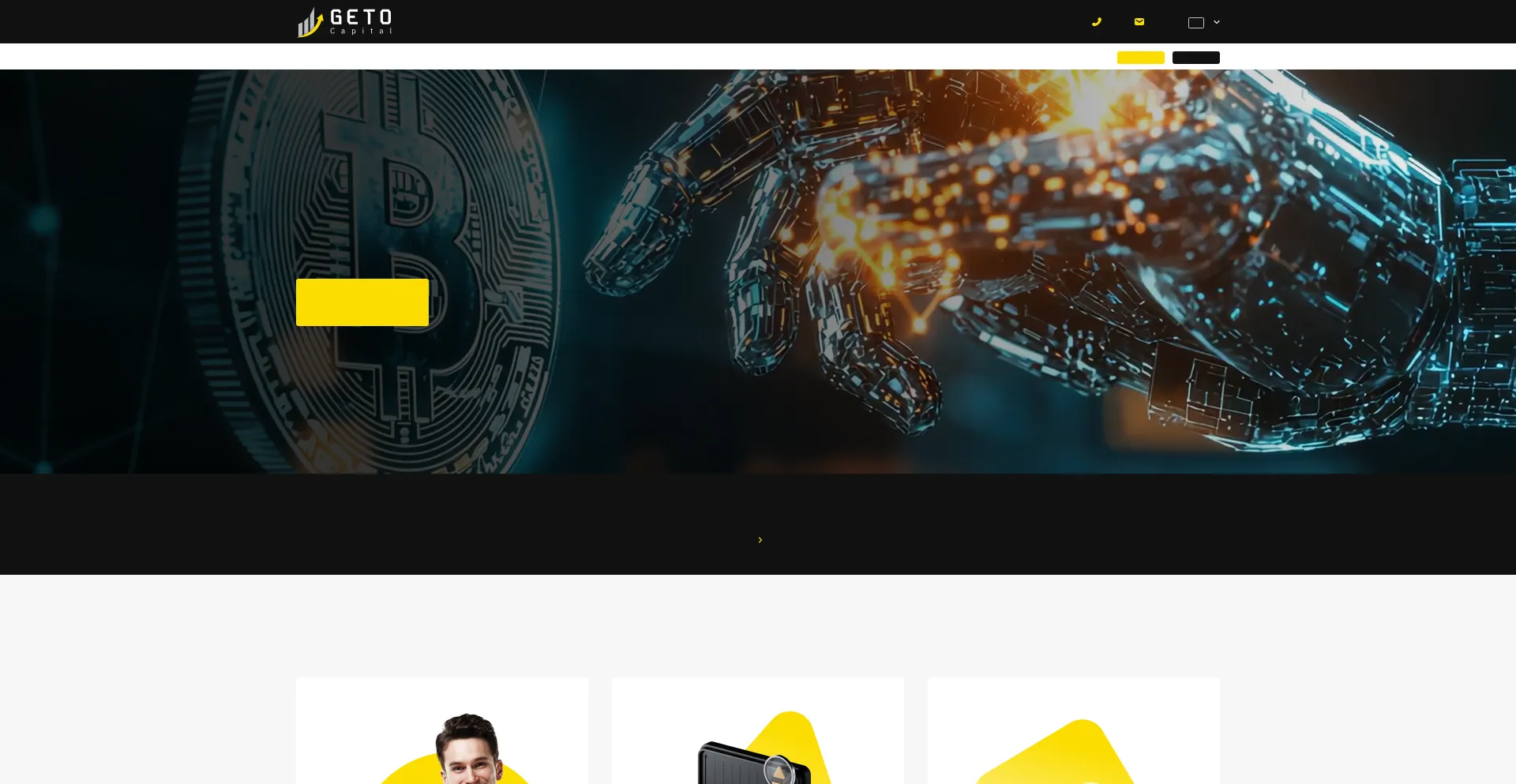 Website screenshot of Getocapital.com