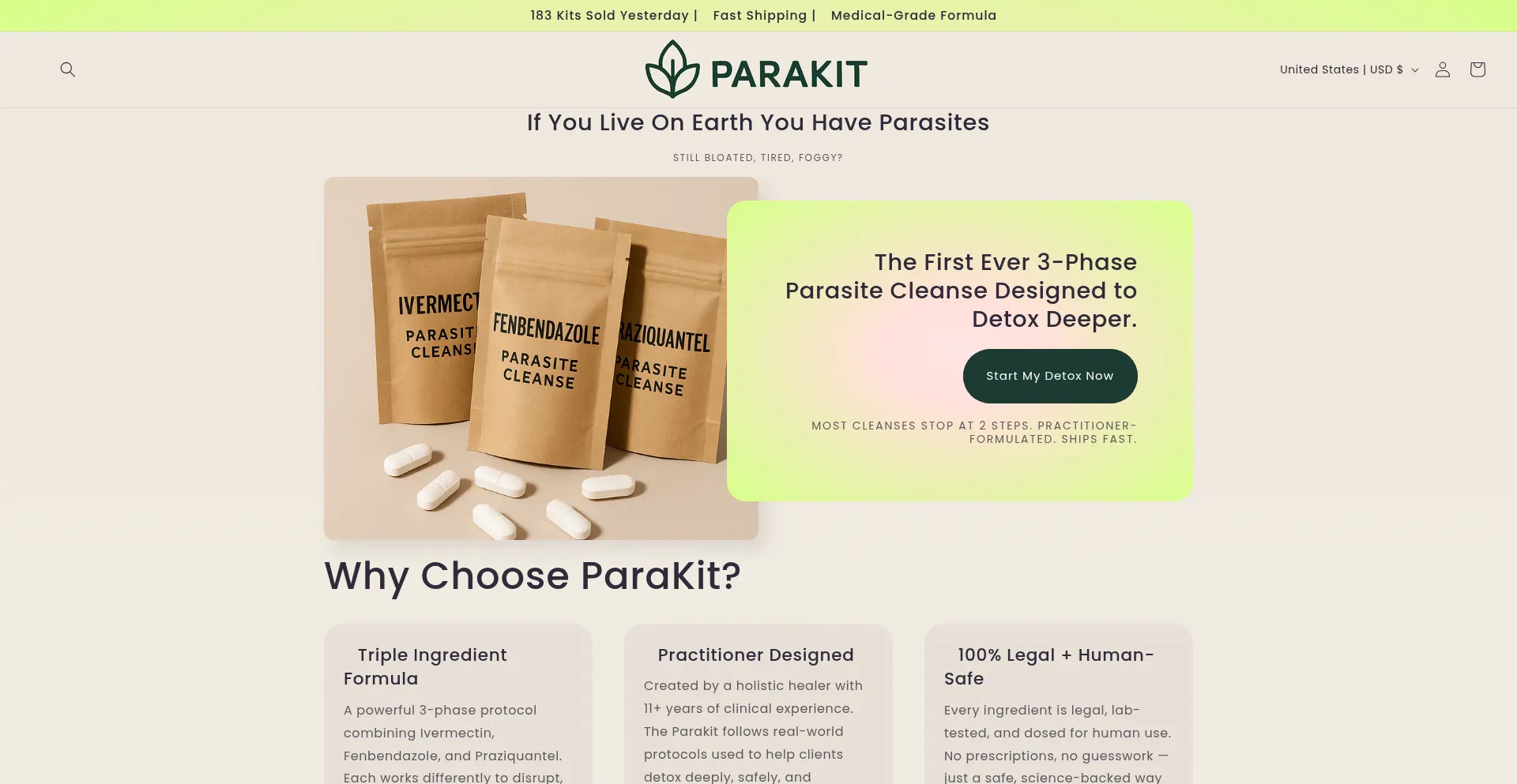Getridofyourparasites.com é Seguro e Confiável?